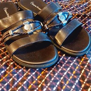BareTrap Brown Leather Sandals